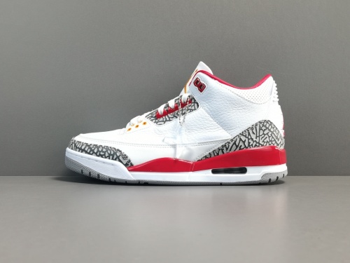 Air Jordan 3  Retro Cardinal Red Basketball Shoes Sneakers