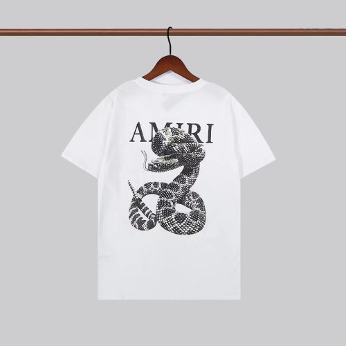 AMIRI Viper Python Logo Letter Print Short-Sleeved Direct-Injection Cotton T-Shirt