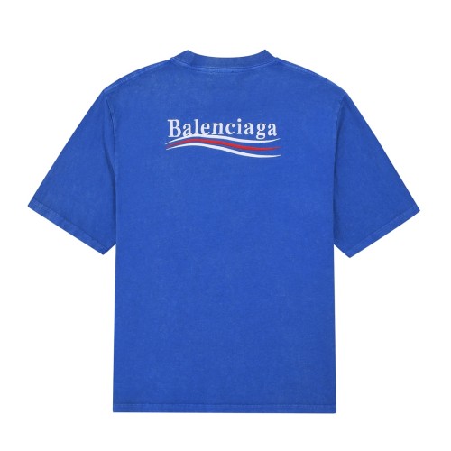 Balenciaga Unisex Classic Cola Embroidery Print Letters Printing Short Sleeve Cotton T-Shirt