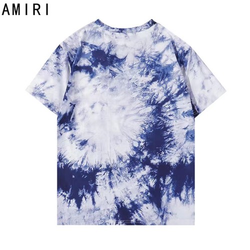 AMIRI Summer NEW Rock Skull Short Sleeve Tie Dye Casual Cotton T-Shirt