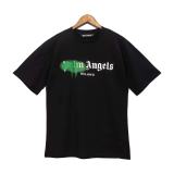 Palm Angels Spray Paint Letter Logo Print Short-Sleeved Casual All-Match Cotton T-Shirt