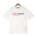 Palm Angels Spray Paint Letter Logo Print Short-Sleeved Casual All-Match Cotton T-Shirt