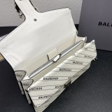 Balenciaga x Gucci Co-Branded Leather Chain Bacchus Bag Sizes：28×18×9cm
