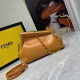 Fendi New Cowhide Chain Cloud Bag Sizes:32.5x15x25cm