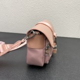 Prada Shiny Cowhide Nylon Shoulder Bag Sizes:23*12.5*6cm