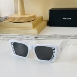 Prada Classic Fashion Simple Square Frame Sunglasses Sizes:51-18-145
