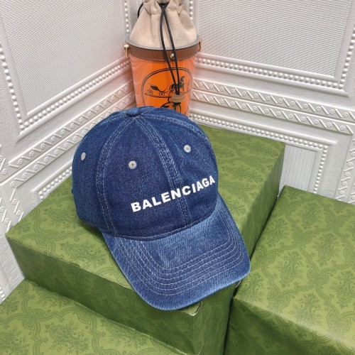 Balenciaga New Retro Style Denim Baseball Cap Hat