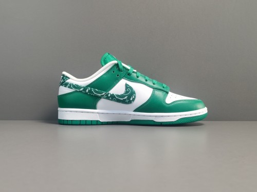 NIKE DUNK LOW ESS＂Green Paisley＂Retro Casual Sneakers