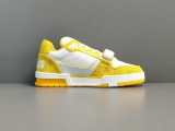 Louis Vuitton Trainer Men Low Top Velcro Fashion Sneakers Shoes