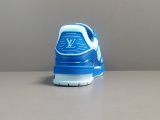Louis Vuitton Trainer Men Low Top Velcro Fashion Sneakers Shoes