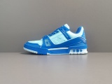 Louis Vuitton Trainer Men Low Top Velcro Fashion Sneakers Shoes