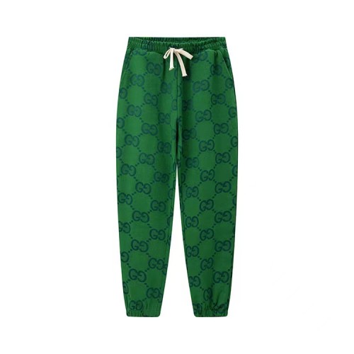 Gucci Double G Full Print Logo Drawstring Trousers Fashion All-Match Casual Pants