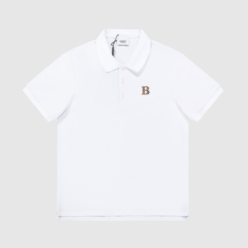 Burberry BBR TB Men letter Embroidered Logo Lapel POLO T-Shirt