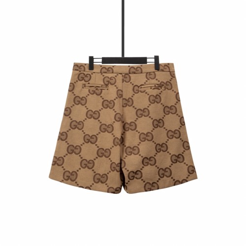 Gucci Oversized Full Logo Print Shorts Unisex Casual Pants
