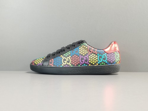 GUCCl GG Supreme Low Psychedelic Unisex Casual Sneakers Shoes