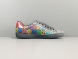 GUCCl GG Supreme Low Psychedelic Unisex Casual Sneakers Shoes