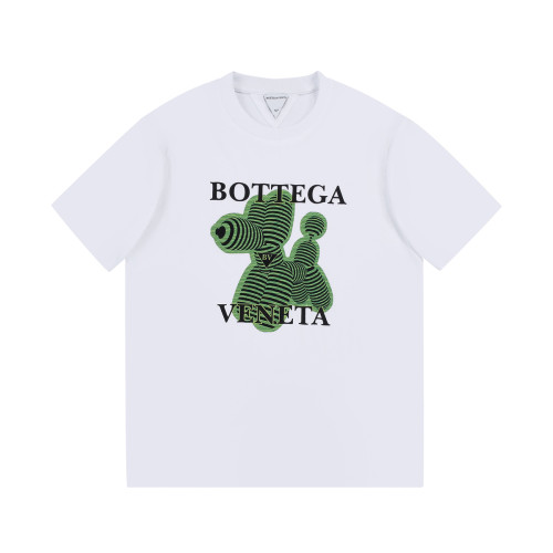Bottega Veneta Classic Green Zebra Dog Printed T-Shirt Couples Short Sleeve T-Shirt
