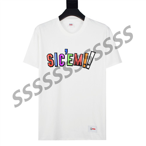 Supreme Cotton Short Seeve Men 21FW Sic'em! Colorful Letters Tee T-shirt