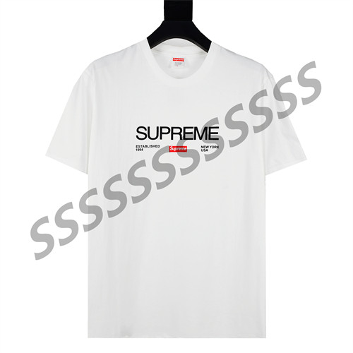Supreme Cotton Casual T-shirt 1994 Letter Box Logo Tee Short Sleeve