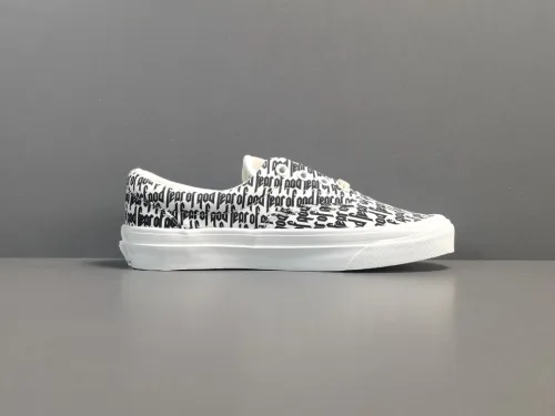 Fear of God × Vans Era 95 DX White Black FOG Casual Low-Top Sneakers Shoes
