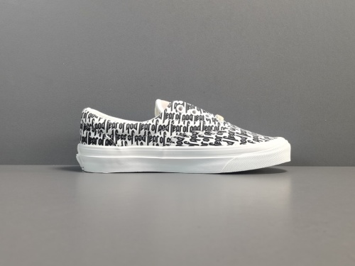 Fear of God × Vans Era 95 DX White Black FOG Casual Low-Top Sneakers Shoes