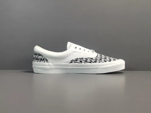 Fear of God × Vans Era 95 DX White Black FOG Casual Low-Top Sneakers Shoes