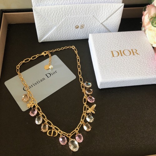 Dior Colored Diamond Crystal Necklace