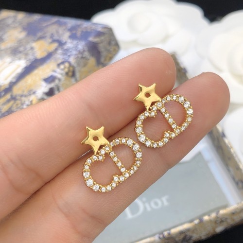 New Dior Classic Star CD Stud Earrings