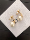 Dior Back Hanging Pearl Earrings