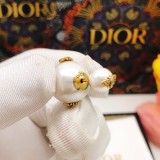 Dior Size Pearl Bee Stud Earrings