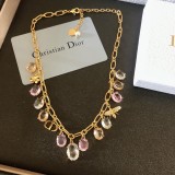 Dior Colored Diamond Crystal Necklace