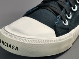 Balenciaga Unisex Paris Ripped And Washed High-Top Sneakers Shoes