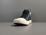 Balenciaga Unisex Paris Ripped And Washed High-Top Sneakers Shoes