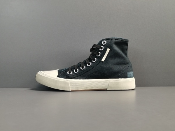 Balenciaga Unisex Paris Ripped And Washed High-Top Sneakers Shoes