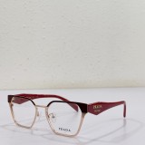 Prada Fashion Classic Polygonal Geometry Glasses Size 58口13-145