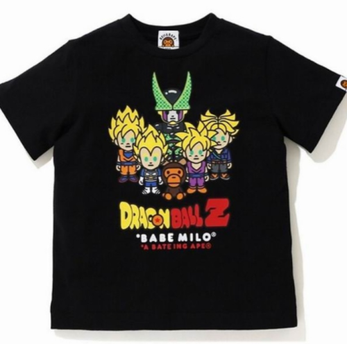 BAPE/A/Bathing Ape Dragon Ball Pattern Short Sleeve Cotton Cartoon T-Shirt