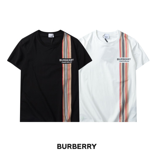 Burberry Unisex Classic Print Short Sleeve Cotton Letter Logo T-Shirt