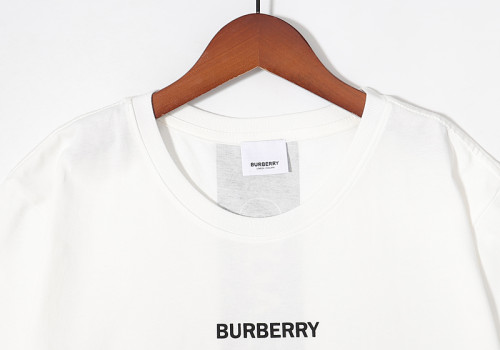 Burberry Unisex Classic Print Short Sleeve Cotton Letter Logo T-Shirt