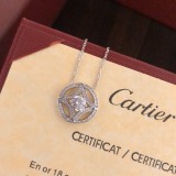 Cartier Classic Fashion Latest Round Diamond Necklaces