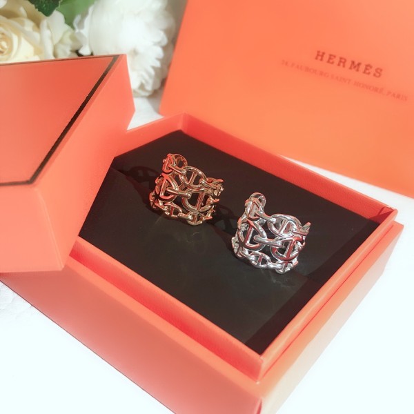 Hermes Classic High-end Atmosphere On The Grade Pig Nose Wide Ring