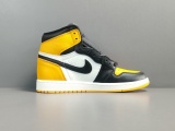 Nike Air Jordan 1  High OG ＂Yellow Toe＂Retro Casual Basketball Shoes