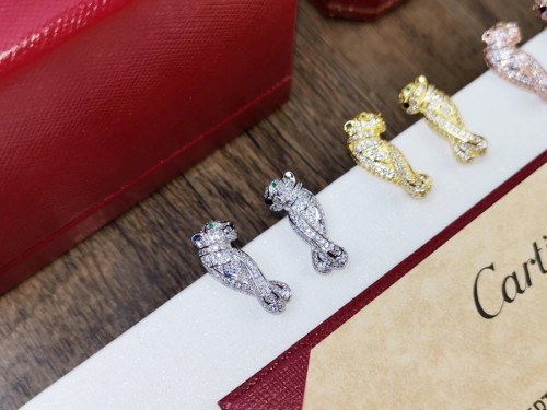 Cartier Classic Leopard Full Diamond Earrings