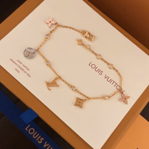 Louis Vuitton Letter Multi-flower Bracelet