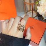 Hermes Classic High-end Atmosphere On The Grade Pig Nose Wide Ring