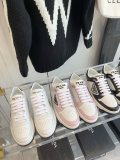 Prada Unisex Shoes Fashion White Leather Sneakers