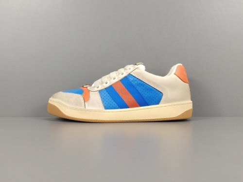 GUCCl Screener Leather Sneaker GG Shoes