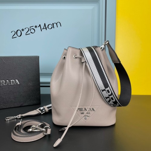 Prada Classic Fashion Double Shoulder Straps Adjustable Shoulders Bag Size: 20-25-14cm