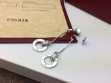 Cartier Classic Double Ring Tassel Stud Earrings