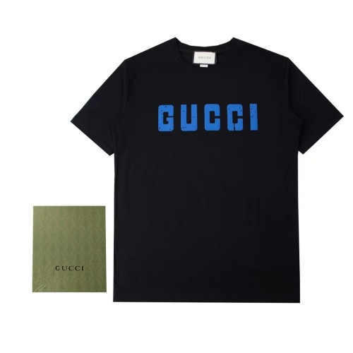 New Gucci Fashion Classic Logo Print Short Sleeve Cotton Crew Neck T-shirt