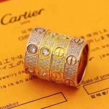 Cartier Classic Fashion Full Diamond Star Ring